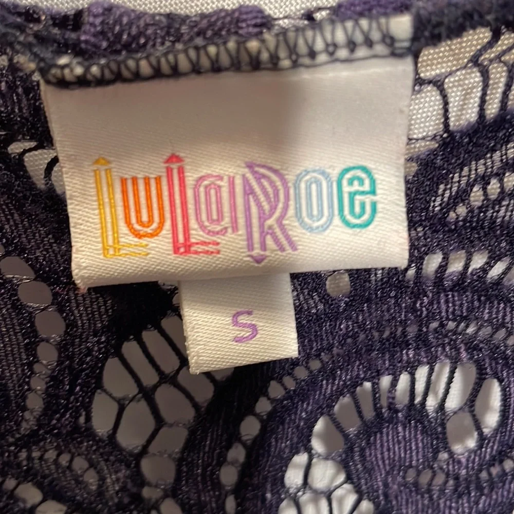 LuLaRoe‎ Women’s Purple Lace Kimono Shaw/cover up Jacket  Small - Picture 2 of 5